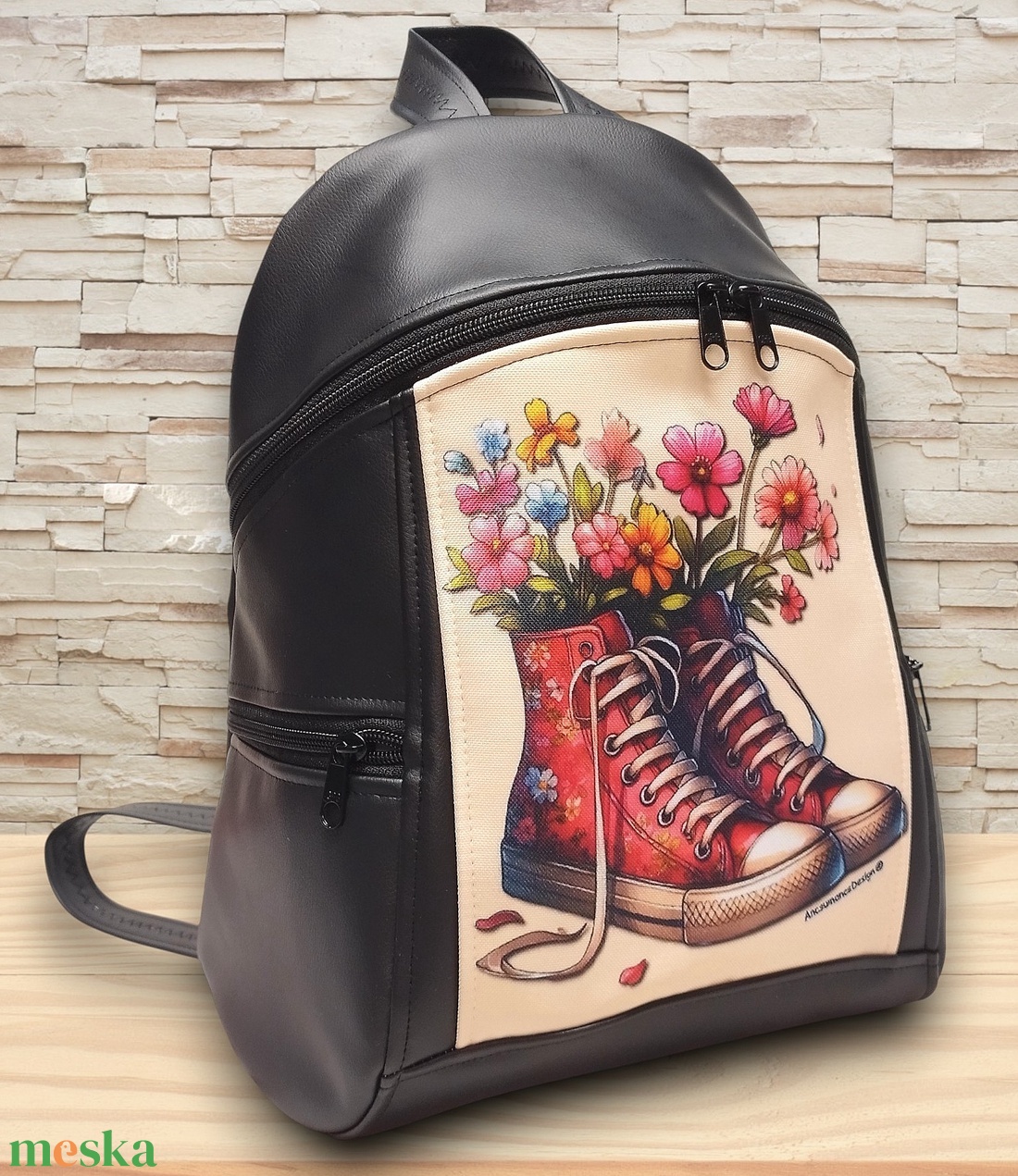 Virágzó cipők - MAXIM BackPack L hátizsák textilbőr pántokkal 36x30x16 - táska & tok - hátizsák - hátizsák - Meska.hu Virágzó cipők - MAXIM BackPack L hátizsák textilbőr pántokkal 36x30x16 - táska & tok - hátizsák - hátizsák - Meska.hu