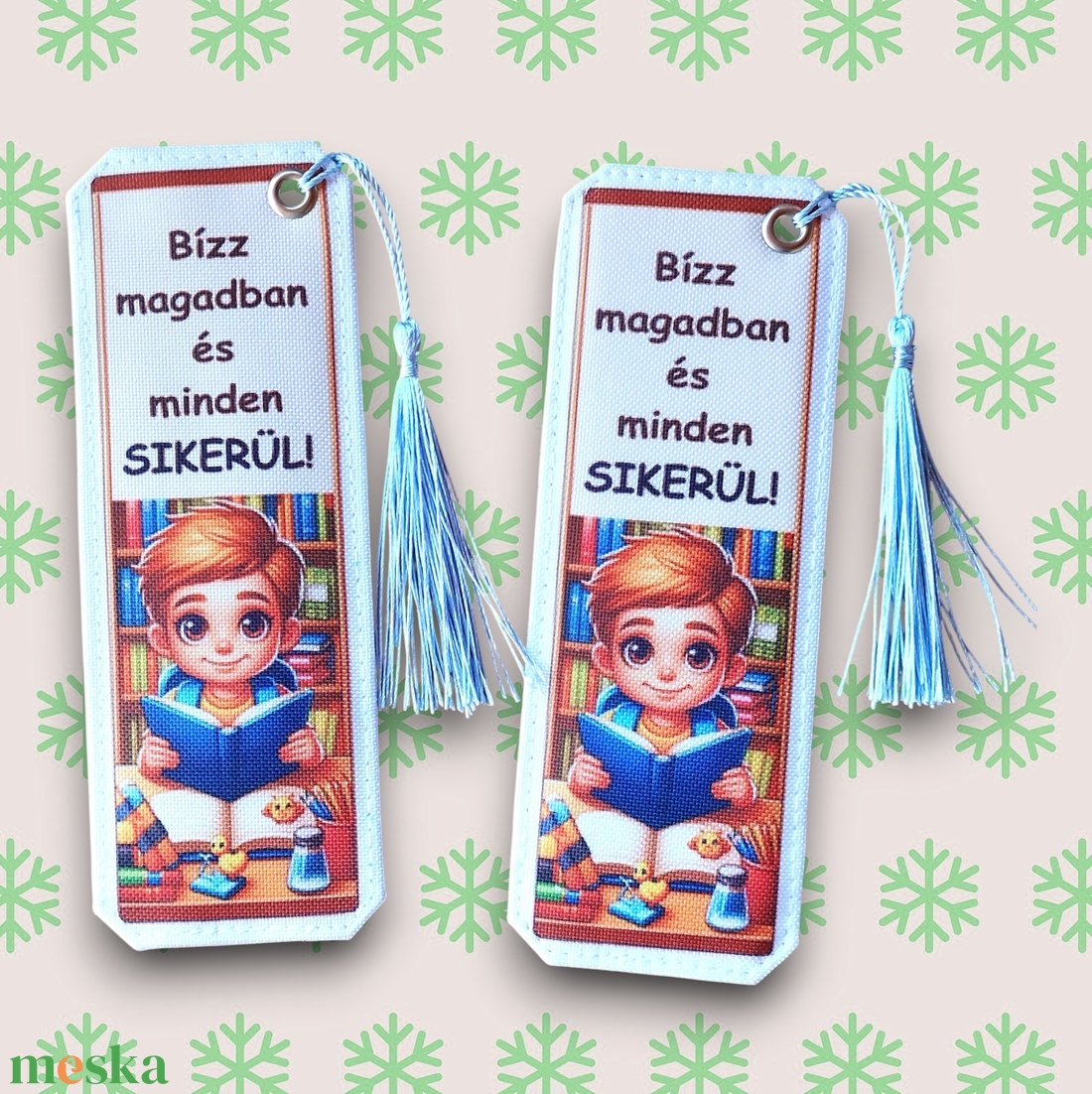 Motívációs könyvjelző - Fiú - Bízz magadban és minden sikerül! - könyv & zene - könyvjelző - Meska.hu