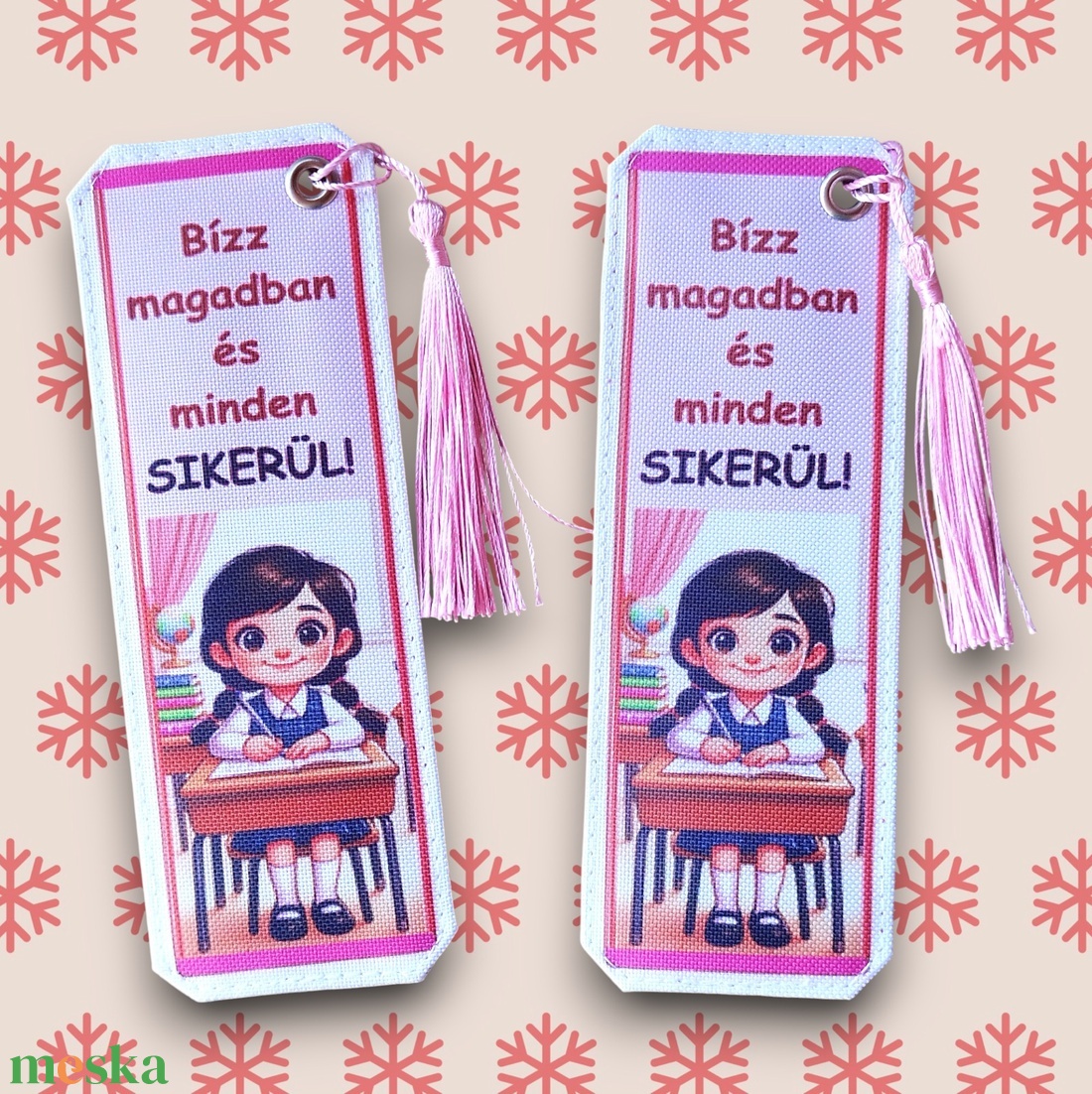 Motívációs könyvjelző - Lány - Bízz magadban és minden sikerül! - könyv & zene - könyvjelző - Meska.hu