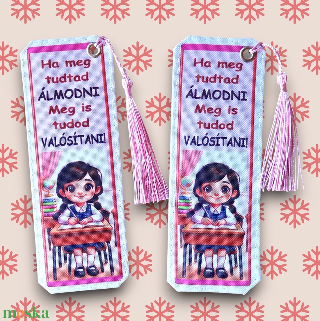 Motívációs könyvjelző - Lány - Ha meg tudtad álmodni... - könyv & zene - könyvjelző - Meska.hu