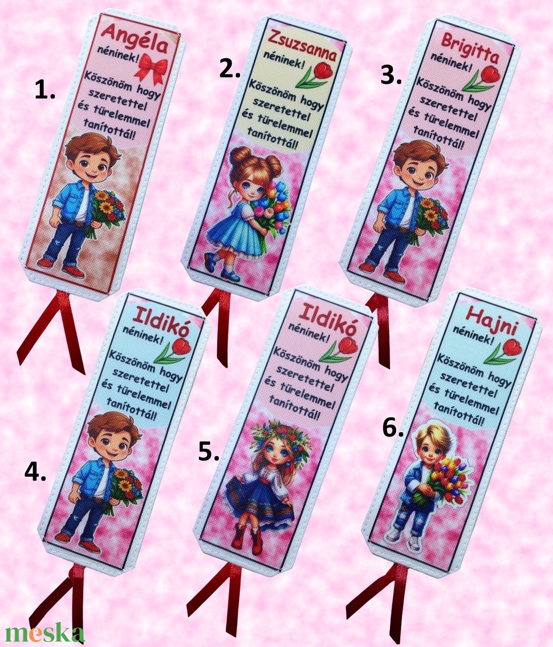 Névre szóló designer könyvjelző tanároknak tanév vége Köszönöm hogy tanítottál - könyv & zene - könyvjelző - Meska.hu