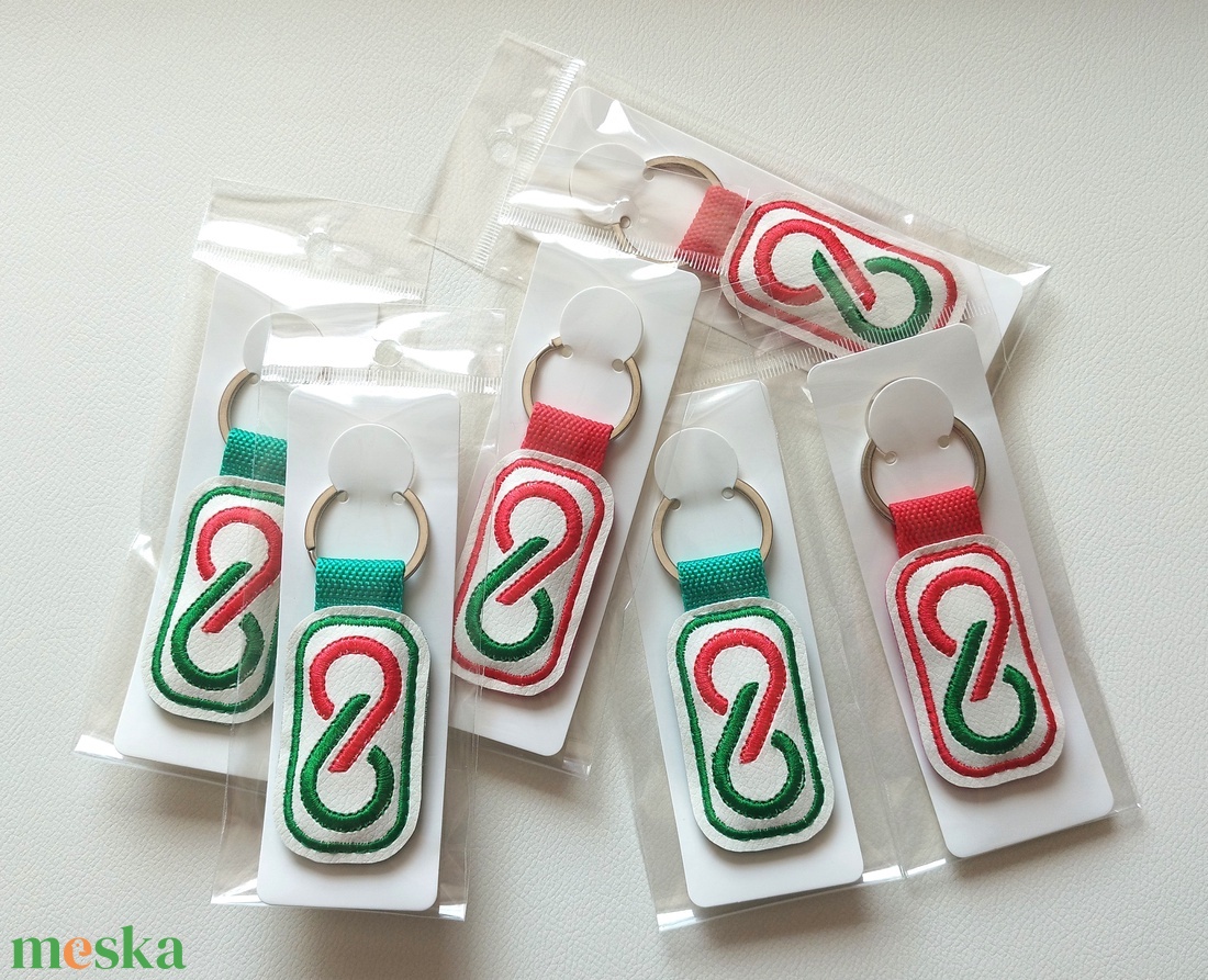 Hímzett Rendszerváltás 2026 kulcstartó (piros) - táska & tok - kulcstartó & táskadísz - kulcstartó - Meska.hu