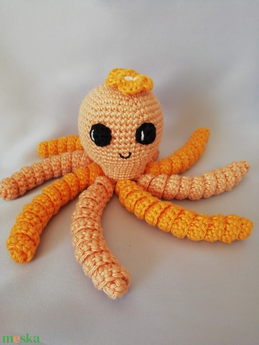 Horgolt Huncutka polip - játék & sport - plüssállat & játékfigura - polip - Meska.hu