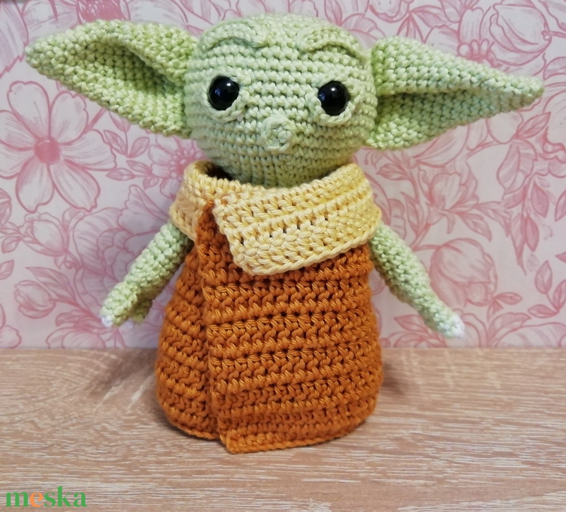 Horgolt Baby Yoda  - játék & sport - plüssállat & játékfigura - ember - Meska.hu