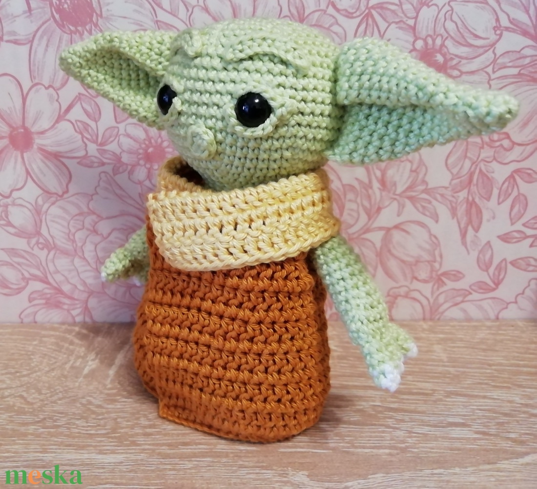 Horgolt Baby Yoda  - játék & sport - plüssállat & játékfigura - ember - Meska.hu