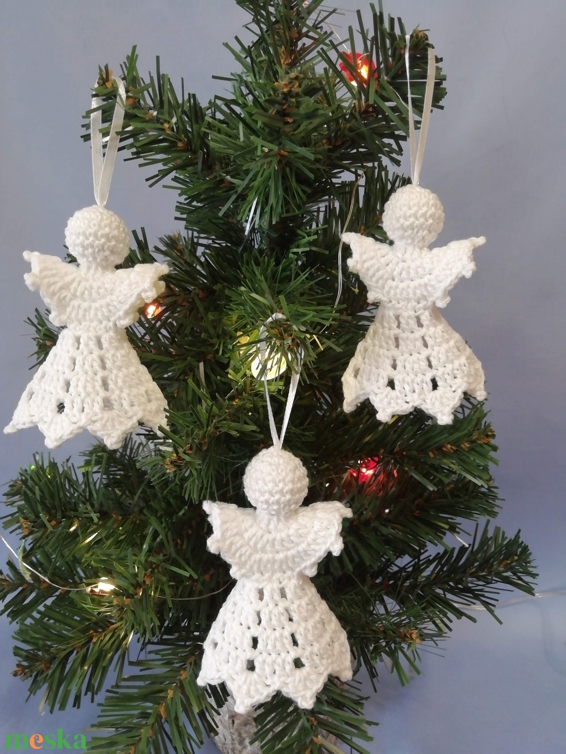 Horgolt angyalka trió - karácsony - karácsonyi lakásdekoráció - karácsonyfadíszek - Meska.hu Horgolt angyalka trió - karácsony - karácsonyi lakásdekoráció - karácsonyfadíszek - Meska.hu