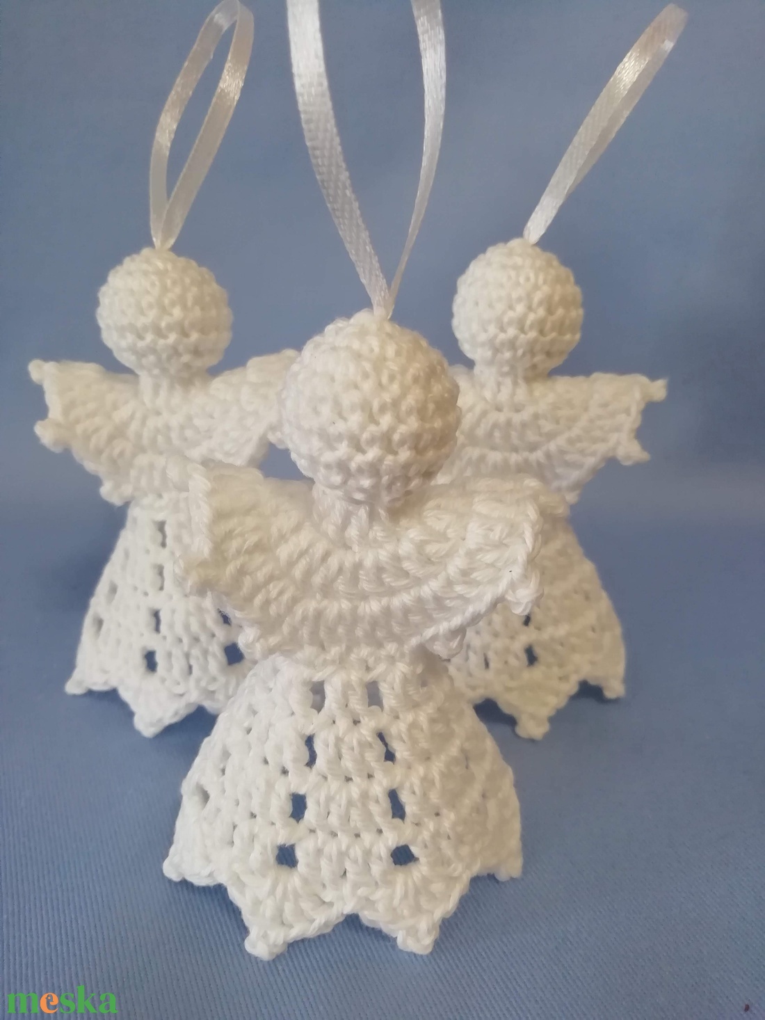 Horgolt angyalka trió - karácsony - karácsonyi lakásdekoráció - karácsonyfadíszek - Meska.hu Horgolt angyalka trió - karácsony - karácsonyi lakásdekoráció - karácsonyfadíszek - Meska.hu