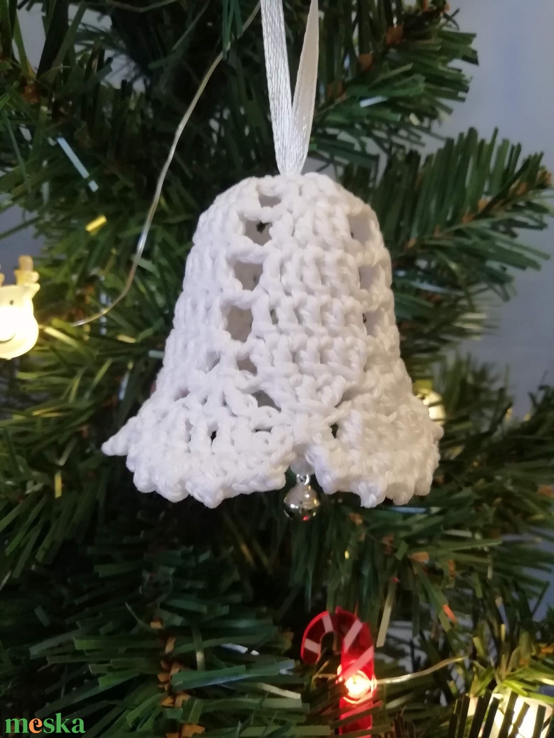 Horgolt csengő 3db/csomag - karácsony - karácsonyi lakásdekoráció - karácsonyfadíszek - Meska.hu