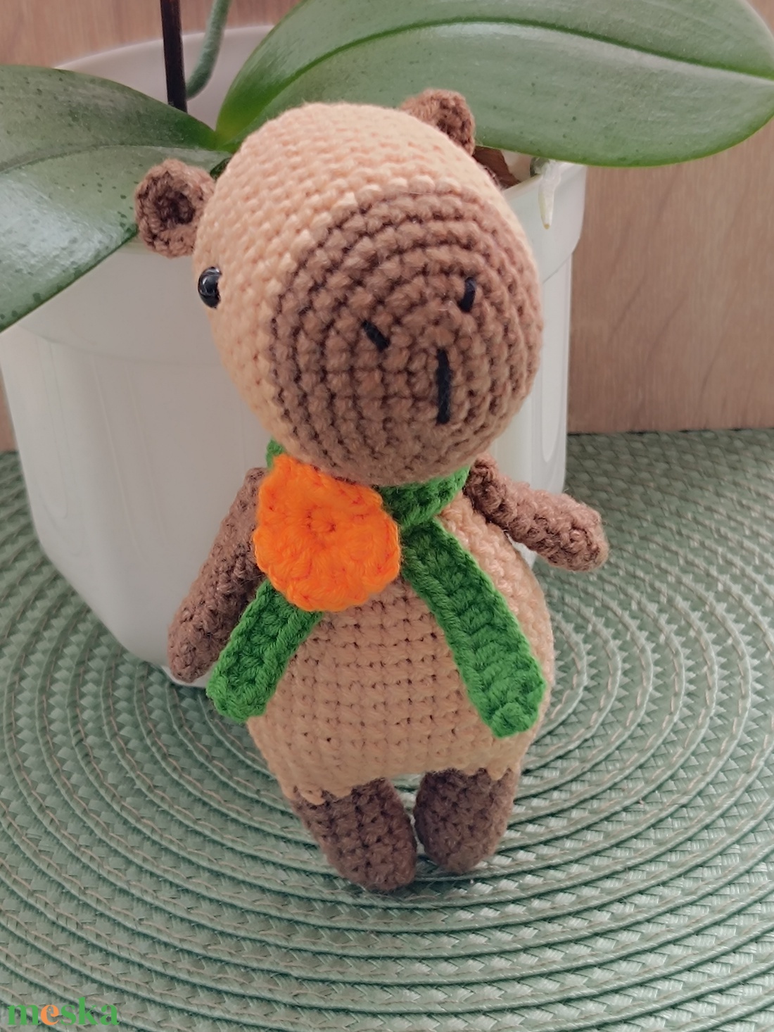 Horgolt capybara figura - játék & sport - plüssállat & játékfigura - más figura - Meska.hu