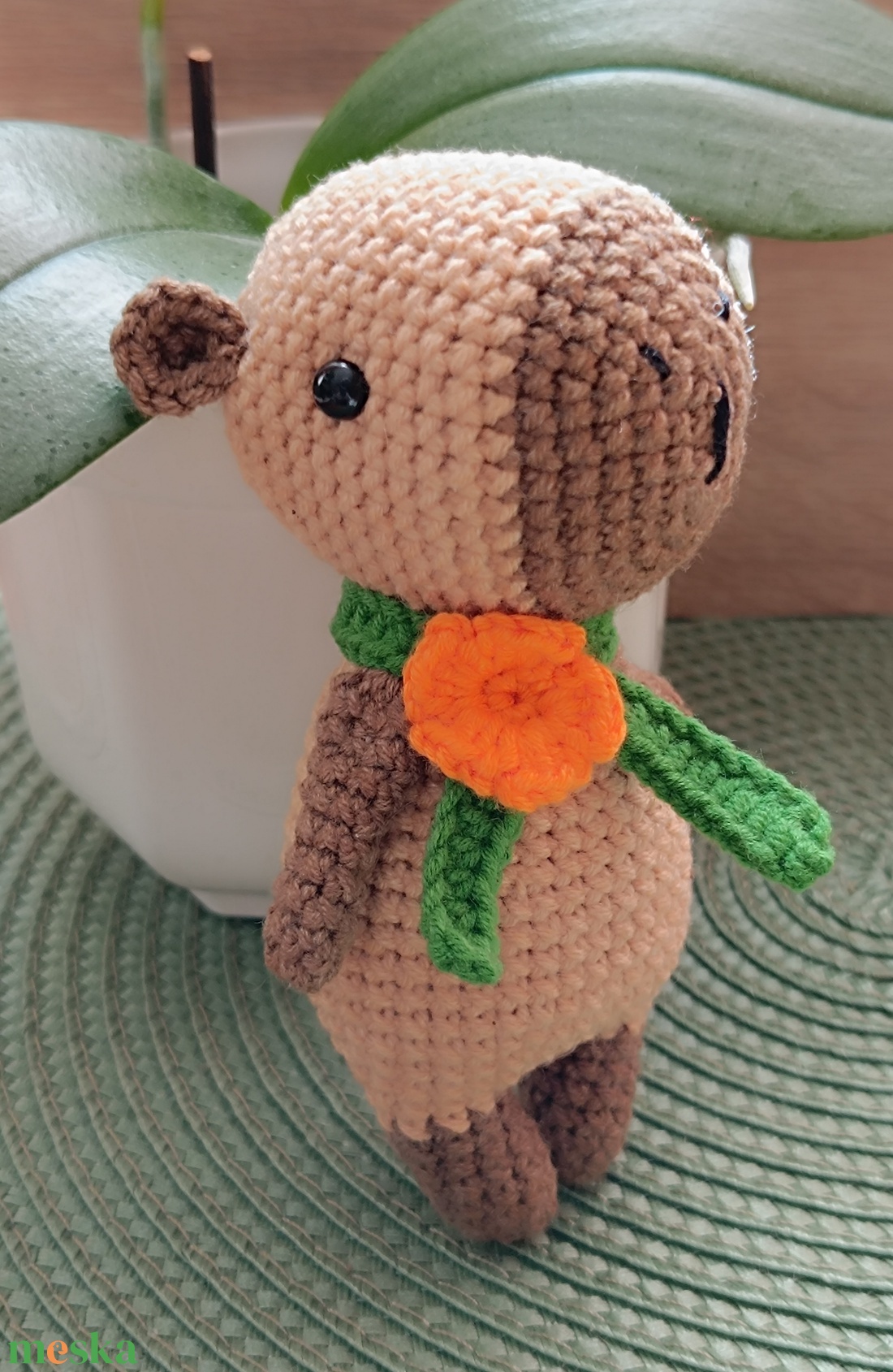 Horgolt capybara figura - játék & sport - plüssállat & játékfigura - más figura - Meska.hu