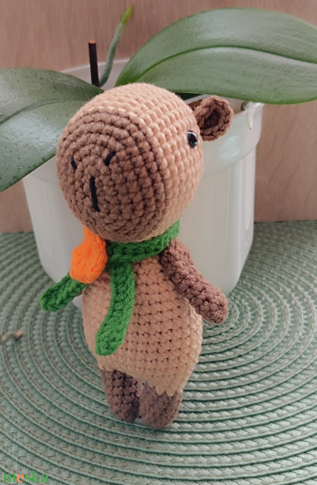 Horgolt capybara figura - játék & sport - plüssállat & játékfigura - más figura - Meska.hu