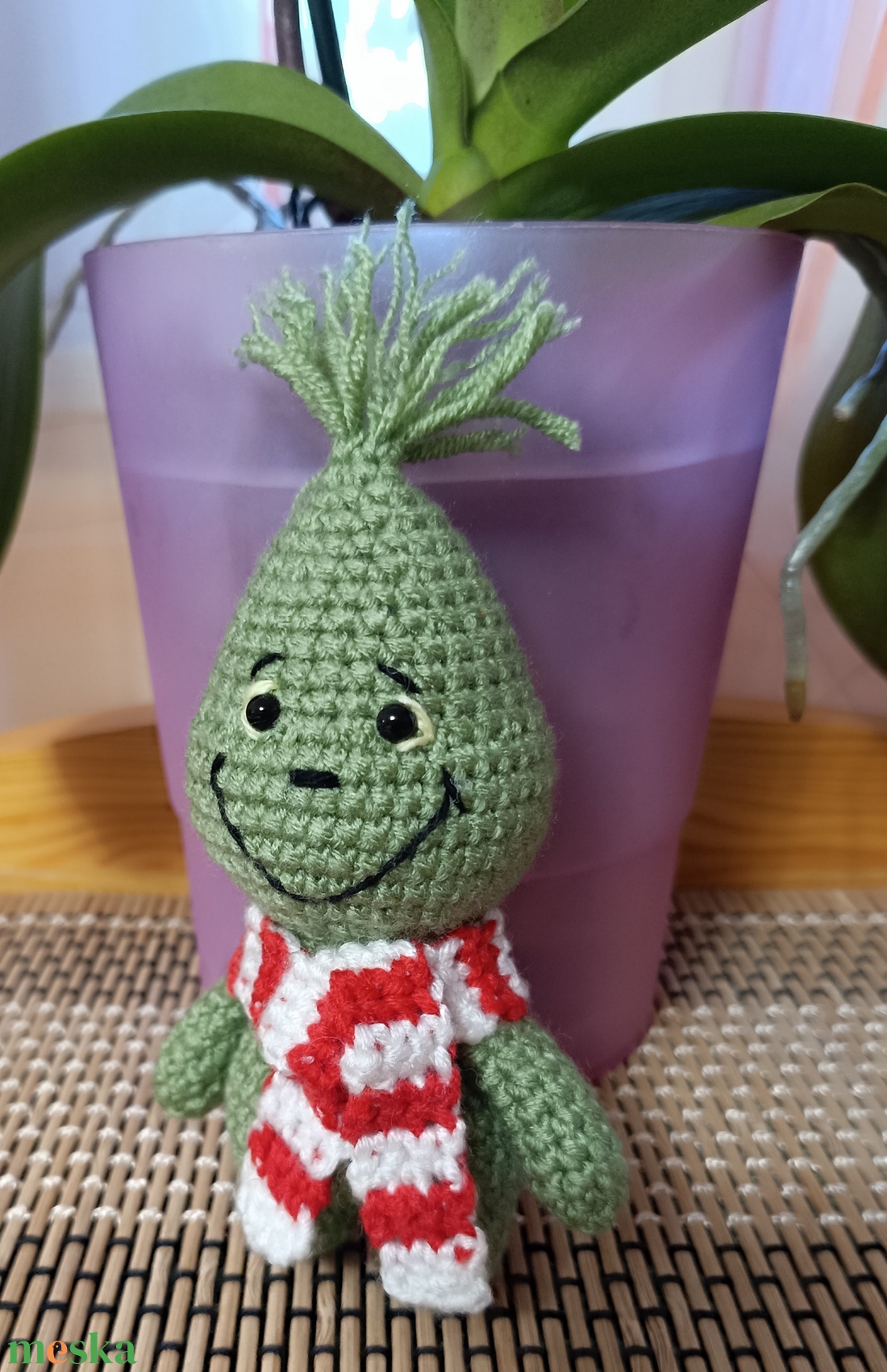 Horgolt Grinch figura - játék & sport - plüssállat & játékfigura - más figura - Meska.hu