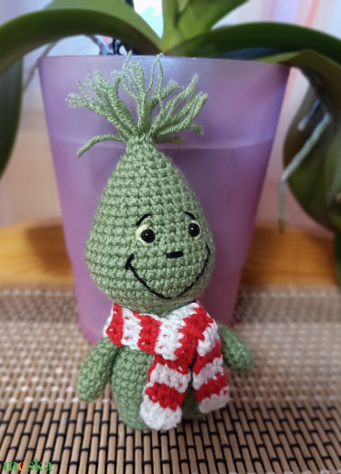 Horgolt Grinch figura - játék & sport - plüssállat & játékfigura - más figura - Meska.hu