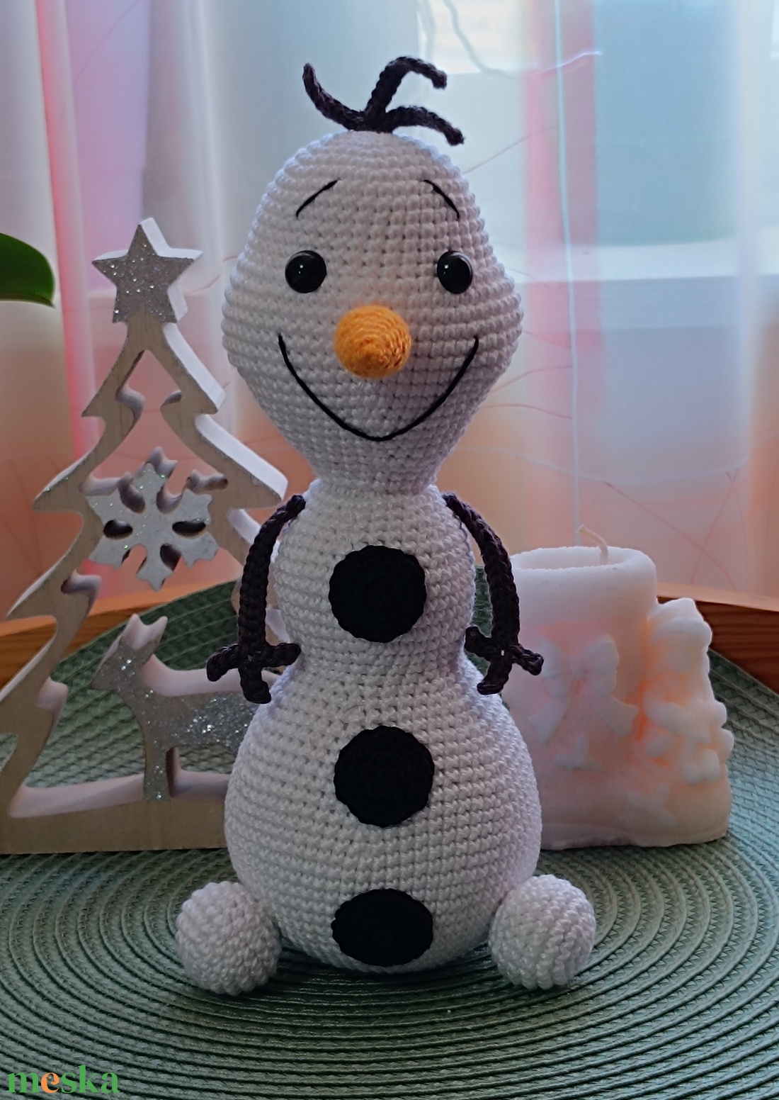 Horgolt Olaf figura - játék & sport - plüssállat & játékfigura - más figura - Meska.hu