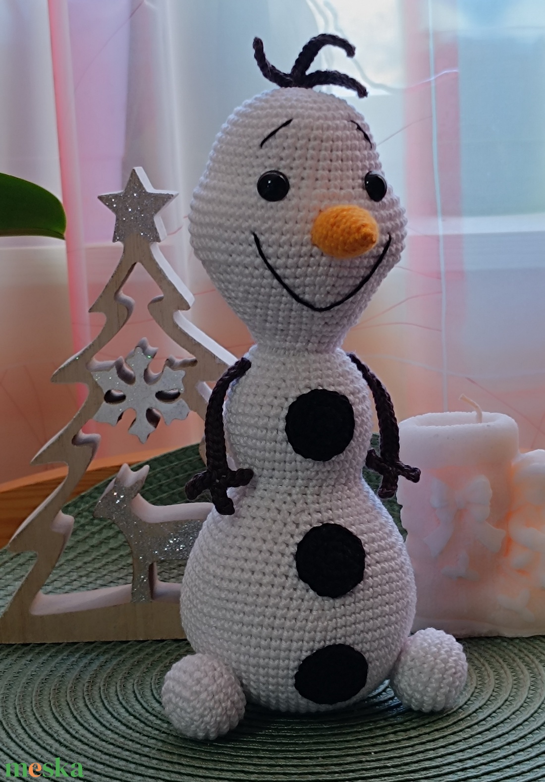 Horgolt Olaf figura - játék & sport - plüssállat & játékfigura - más figura - Meska.hu