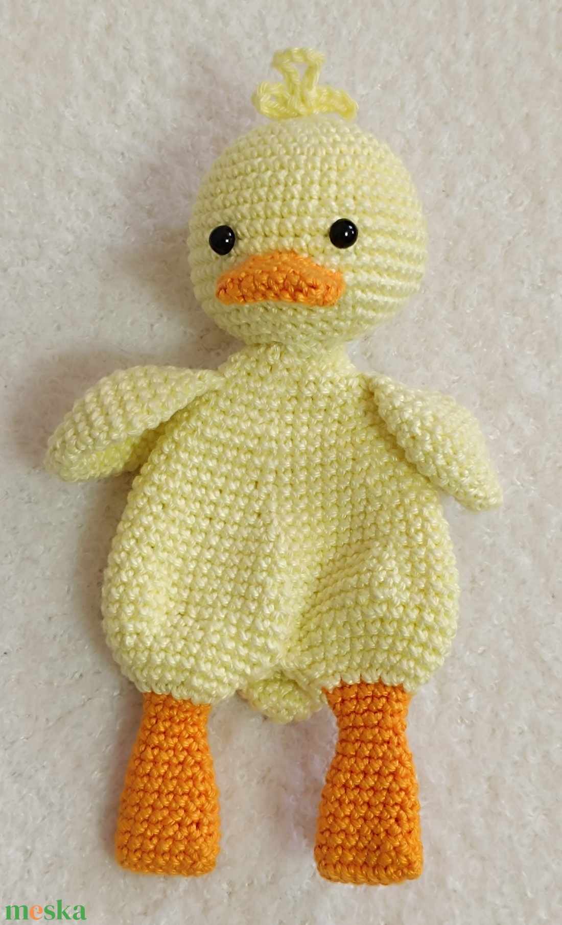 Kacsa szundipajti - baba - mama - baba játékok - szundikendő, alvóka - Meska.hu