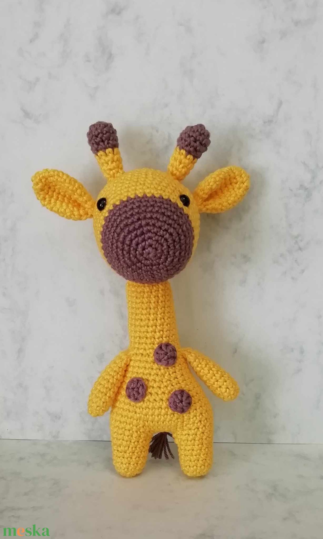 Horgolt zsiráf - játék & sport - plüssállat & játékfigura - más figura - Meska.hu