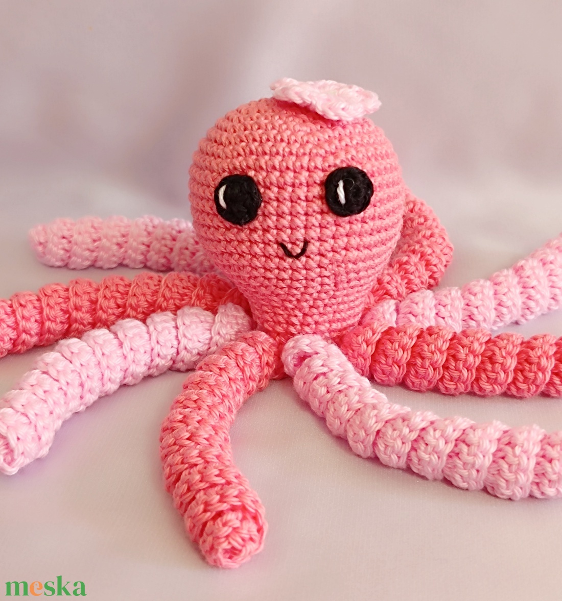 Horgolt Huncutka polip - játék & sport - plüssállat & játékfigura - polip, medúza - Meska.hu
