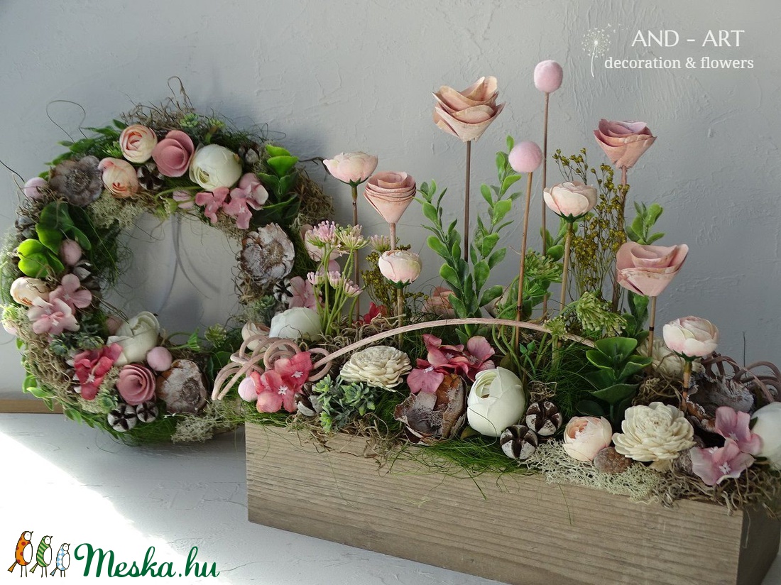 Roses kollekció. Tavaszi-nyári dekoráció szettben. - otthon & lakás - dekoráció - Meska.hu