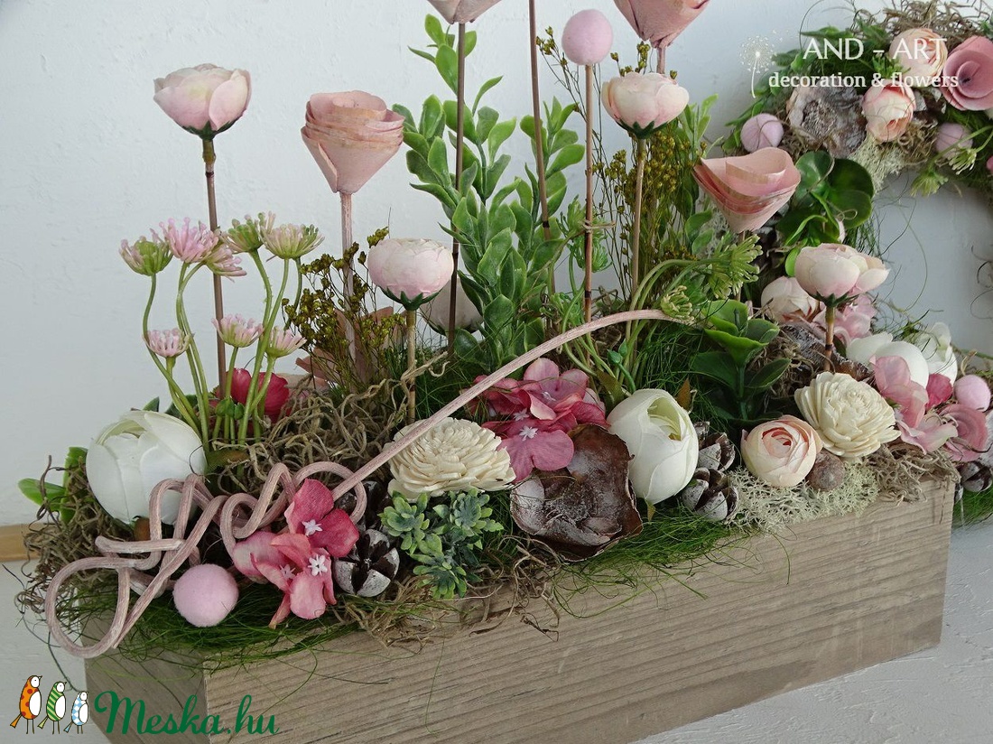 Roses kollekció. Tavaszi-nyári dekoráció szettben. - otthon & lakás - dekoráció - Meska.hu