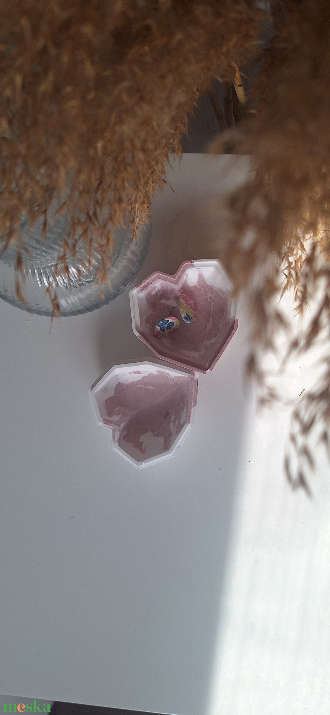 Kézműves szív alakú ékszertartó - ékszer - ékszertartó - ékszertartó tál - Meska.hu