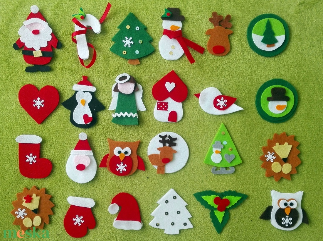 Csináld magad adventi naptár meglepetések Varrható díszelemek - diy (csináld magad) - egységcsomag - Meska.hu Csináld magad adventi naptár meglepetések Varrható díszelemek - diy (csináld magad) - egységcsomag - Meska.hu