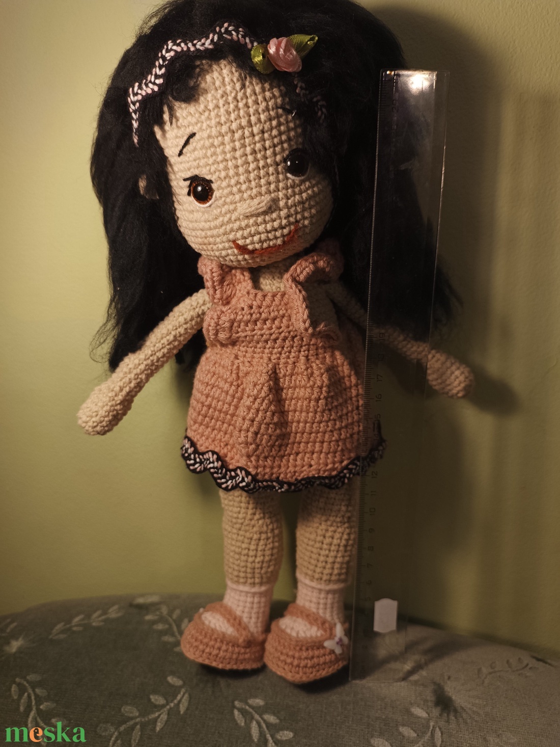 Horgolt öltöztetős baba  - játék & sport - baba & babaház - baba - Meska.hu