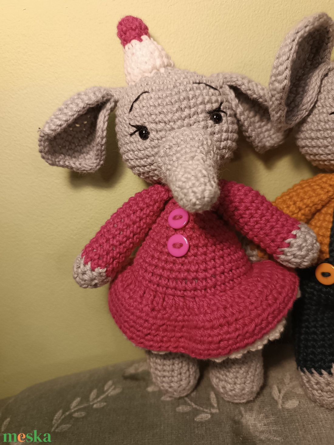 Elefánt páros - játék & sport - plüssállat & játékfigura - elefánt - Meska.hu