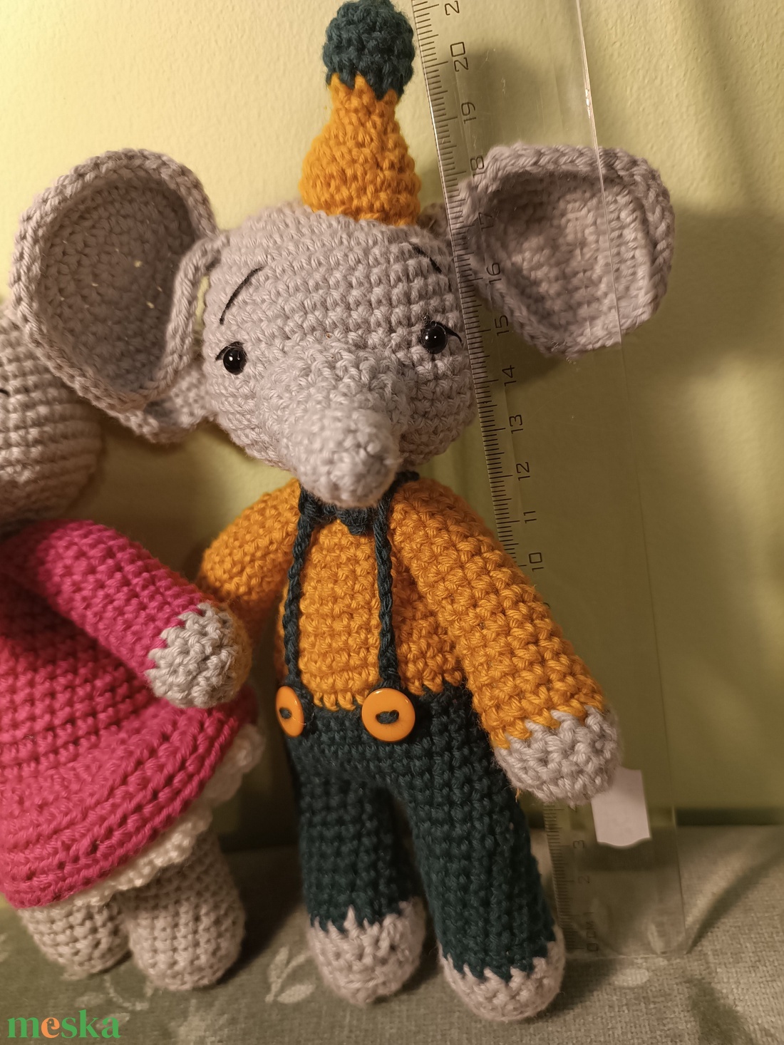 Elefánt páros - játék & sport - plüssállat & játékfigura - elefánt - Meska.hu