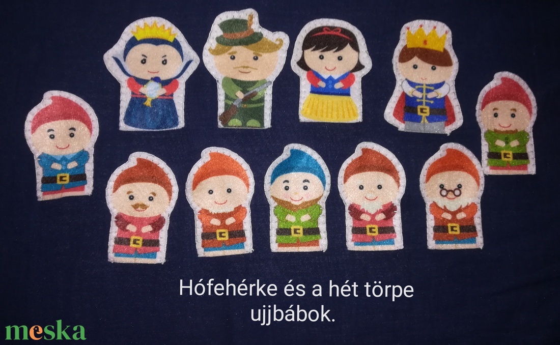 Hófehérke és a hét törpe ujjbáb - játék & sport - bábok - ujjbáb - Meska.hu Hófehérke és a hét törpe ujjbáb - játék & sport - bábok - ujjbáb - Meska.hu