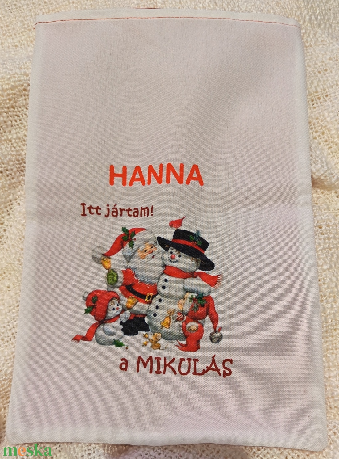 Mikulás zsák Hanna névvel - karácsony - mikulás - mikulás zsák - Meska.hu Mikulás zsák Hanna névvel - karácsony - mikulás - mikulás zsák - Meska.hu