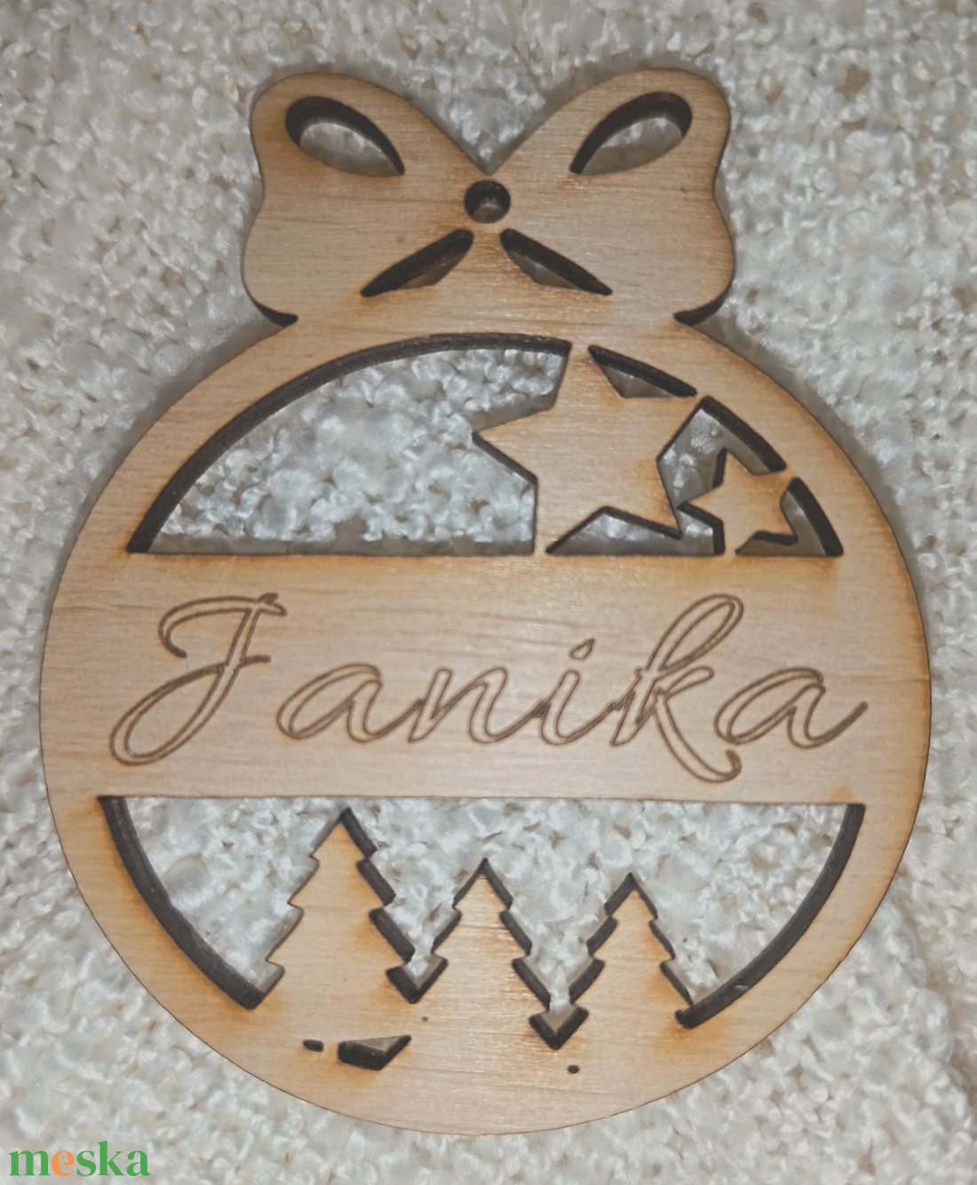 Egyedi feliratos karácsonyfadísz  - karácsony - karácsonyi lakásdekoráció - karácsonyfadíszek - Meska.hu