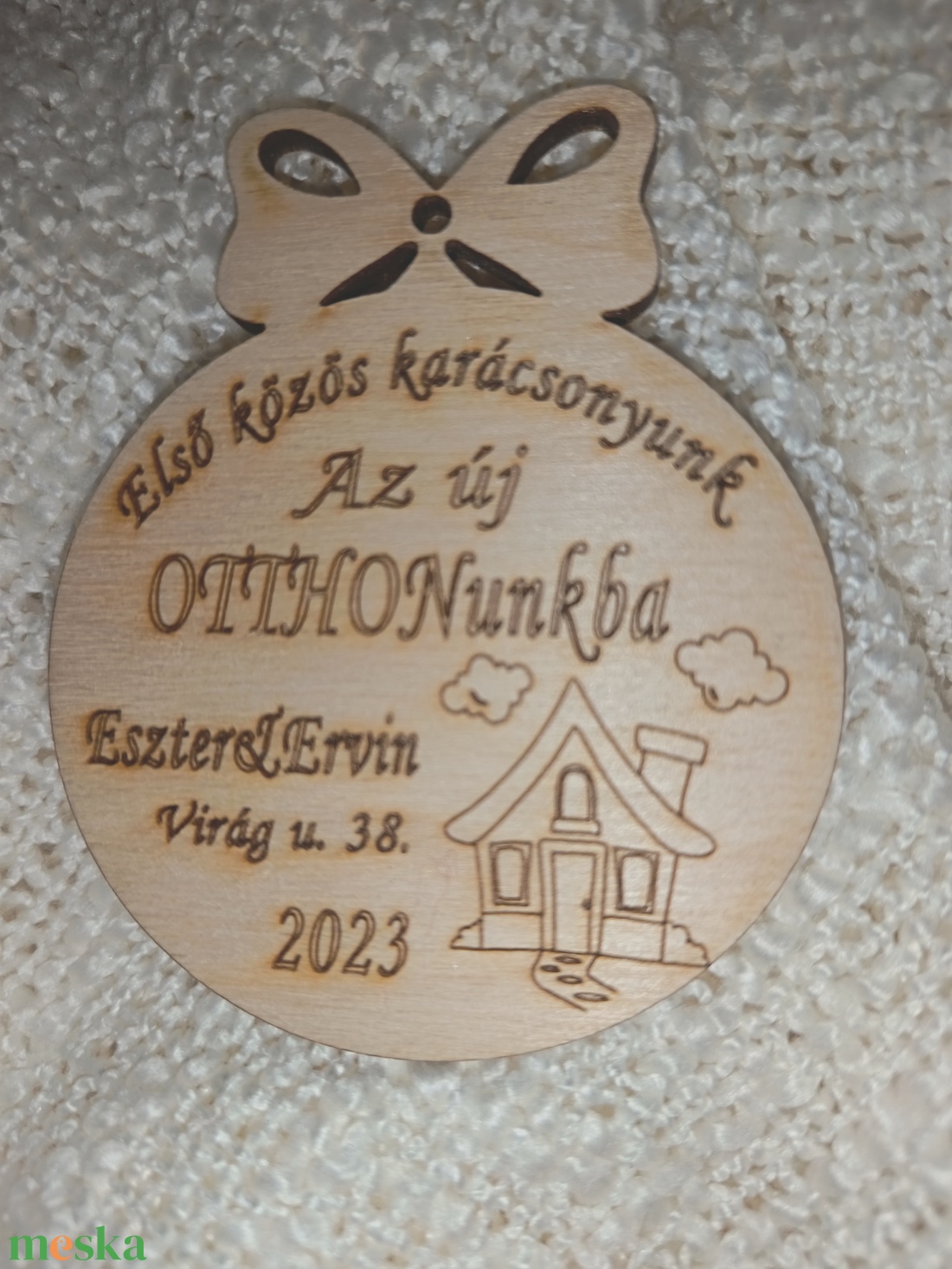 Egyedi feliratos karácsonyfadísz  - karácsony - karácsonyi lakásdekoráció - karácsonyfadíszek - Meska.hu