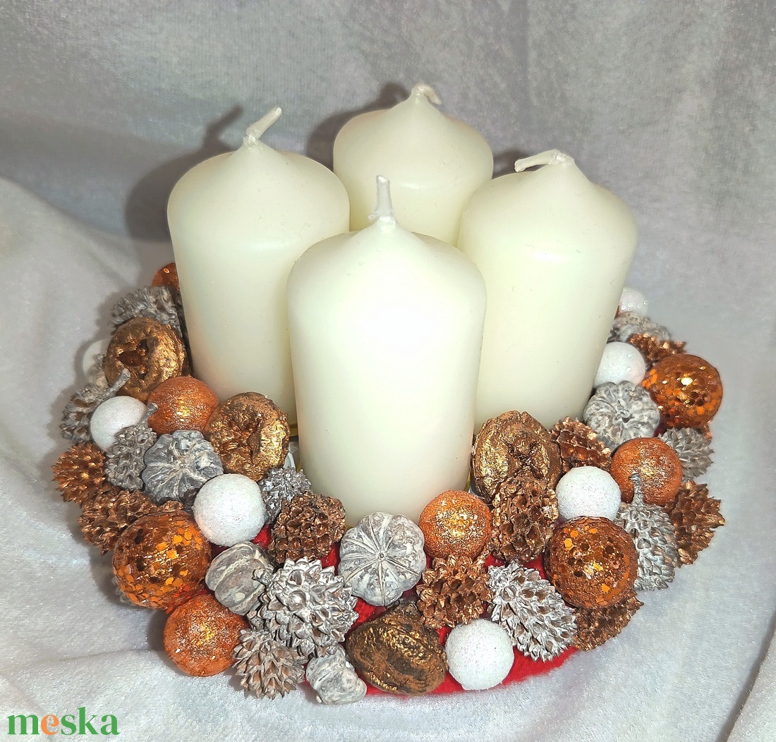 Pici adventi koszorú  - karácsony - adventi díszek - adventi koszorú - Meska.hu