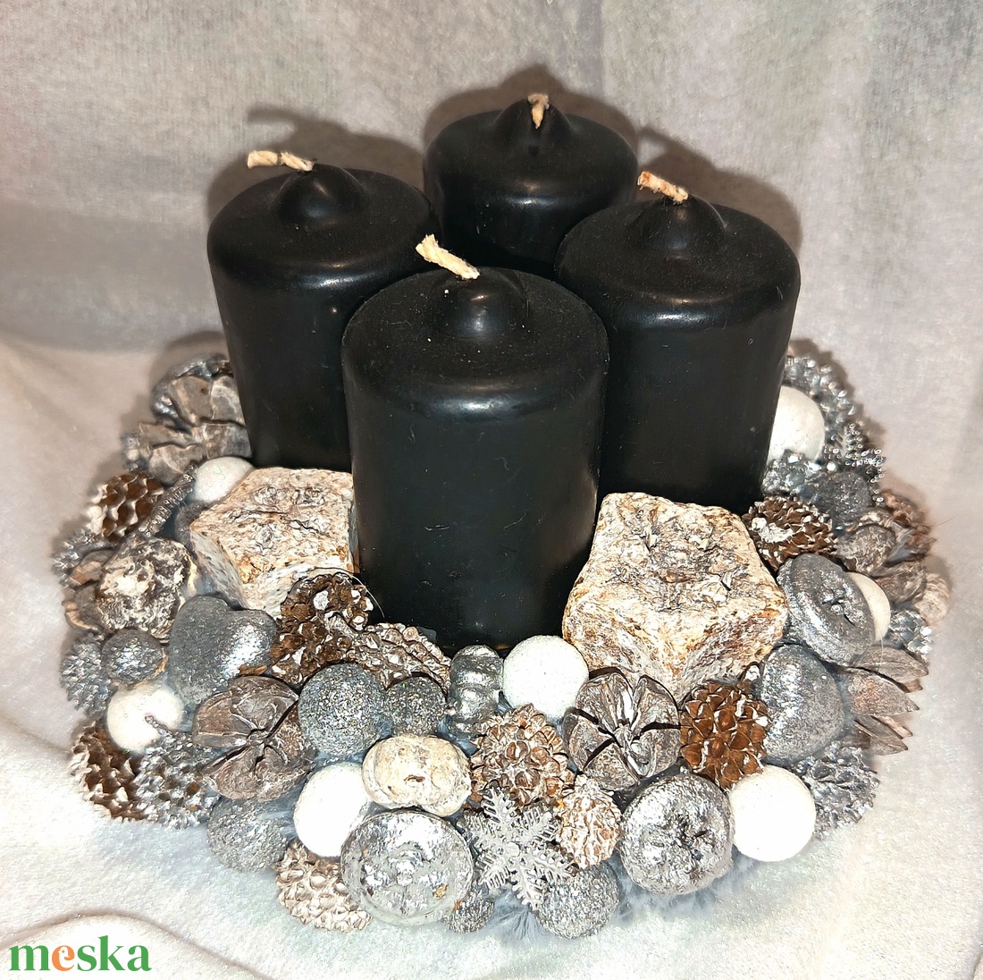 Pici adventi koszorú  - karácsony - adventi díszek - adventi koszorú - Meska.hu