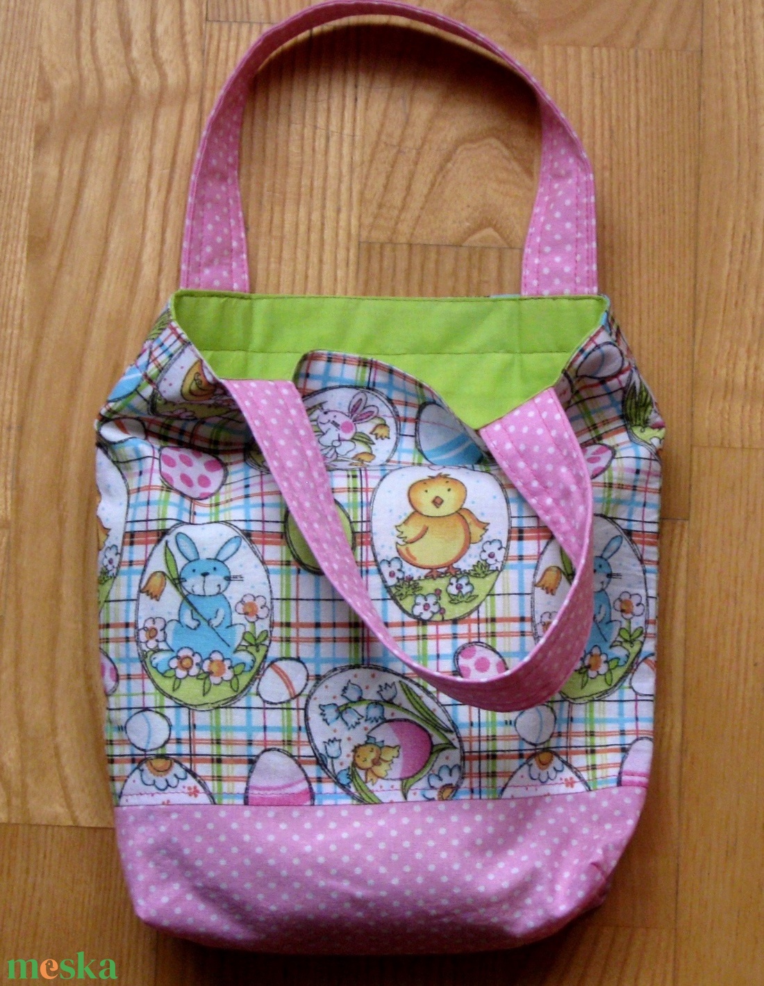 Kislány  táska, rózsaszín - táska & tok - bevásárlás & shopper táska - shopper, textiltáska, szatyor - Meska.hu