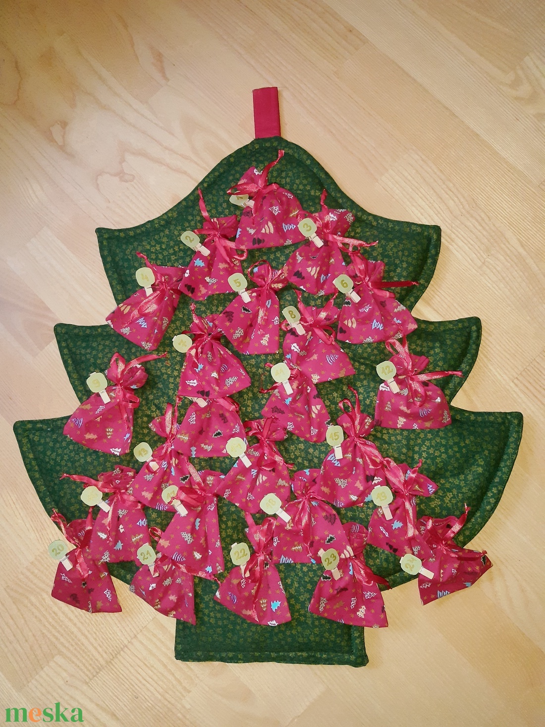 Adventi naptár fenyő - karácsony - adventi díszek - adventi naptár - Meska.hu