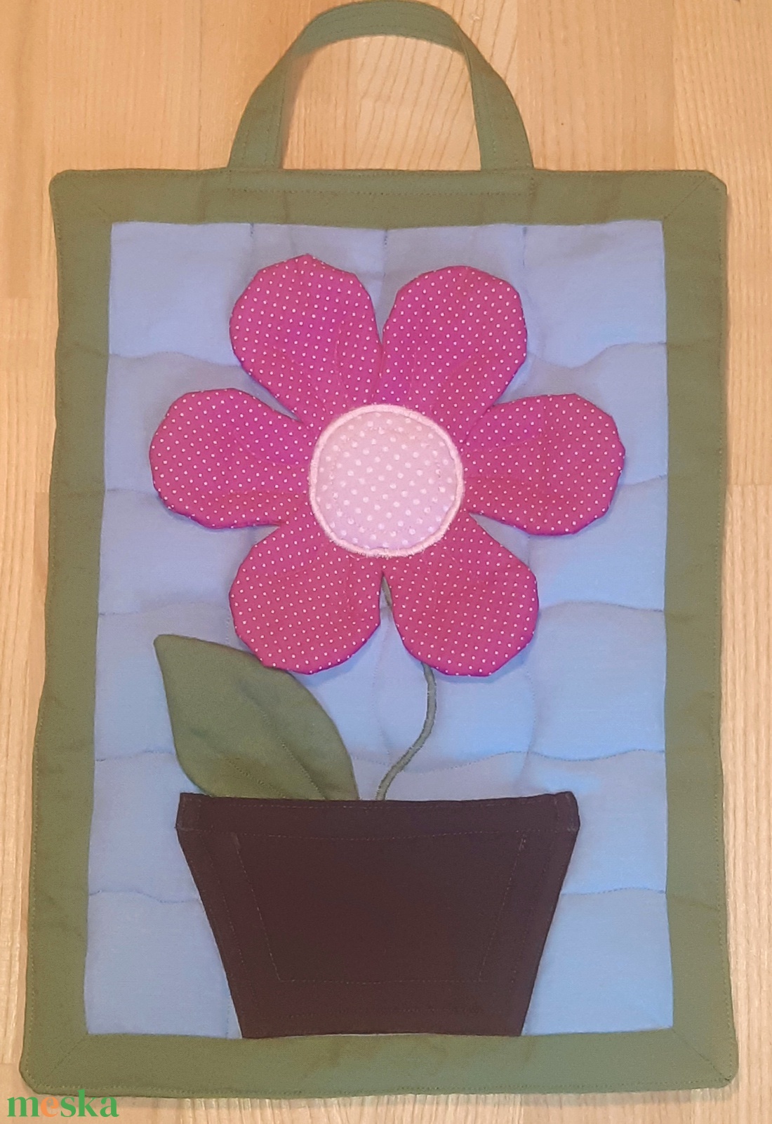 Textil virág kép - otthon & életmód - dekoráció - Meska.hu