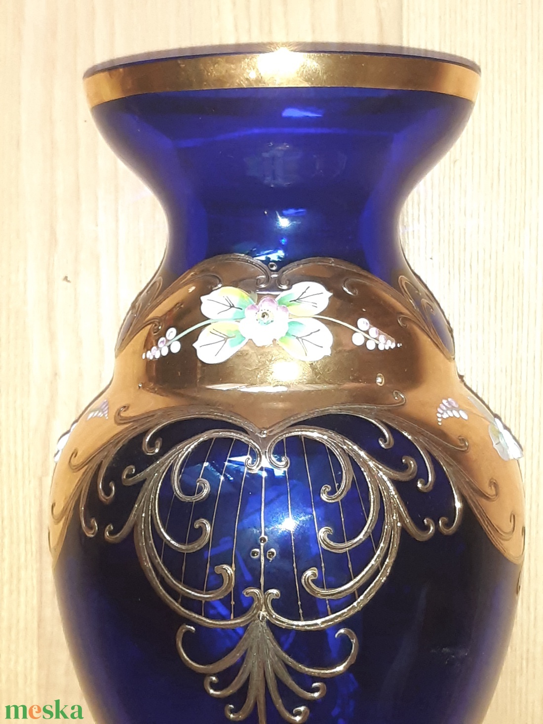 Bohemia váza 31 cm-es  - otthon & életmód - dekoráció - virágdísz és tartó - váza - Meska.hu