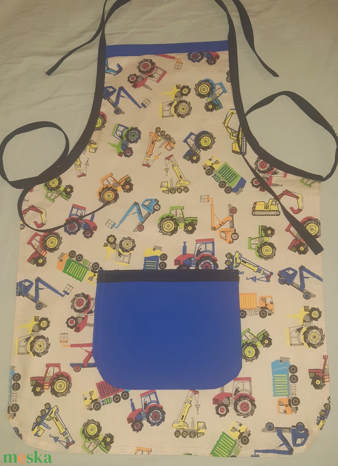 Traktoros fiú kötény - otthon & életmód - konyhafelszerelés, tálalás - konyhai textil - kötény - Meska.hu