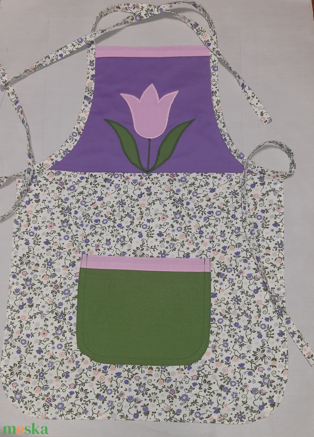 Tulipános kötény - otthon & életmód - konyhafelszerelés, tálalás - konyhai textil - kötény - Meska.hu Tulipános kötény - otthon & életmód - konyhafelszerelés, tálalás - konyhai textil - kötény - Meska.hu