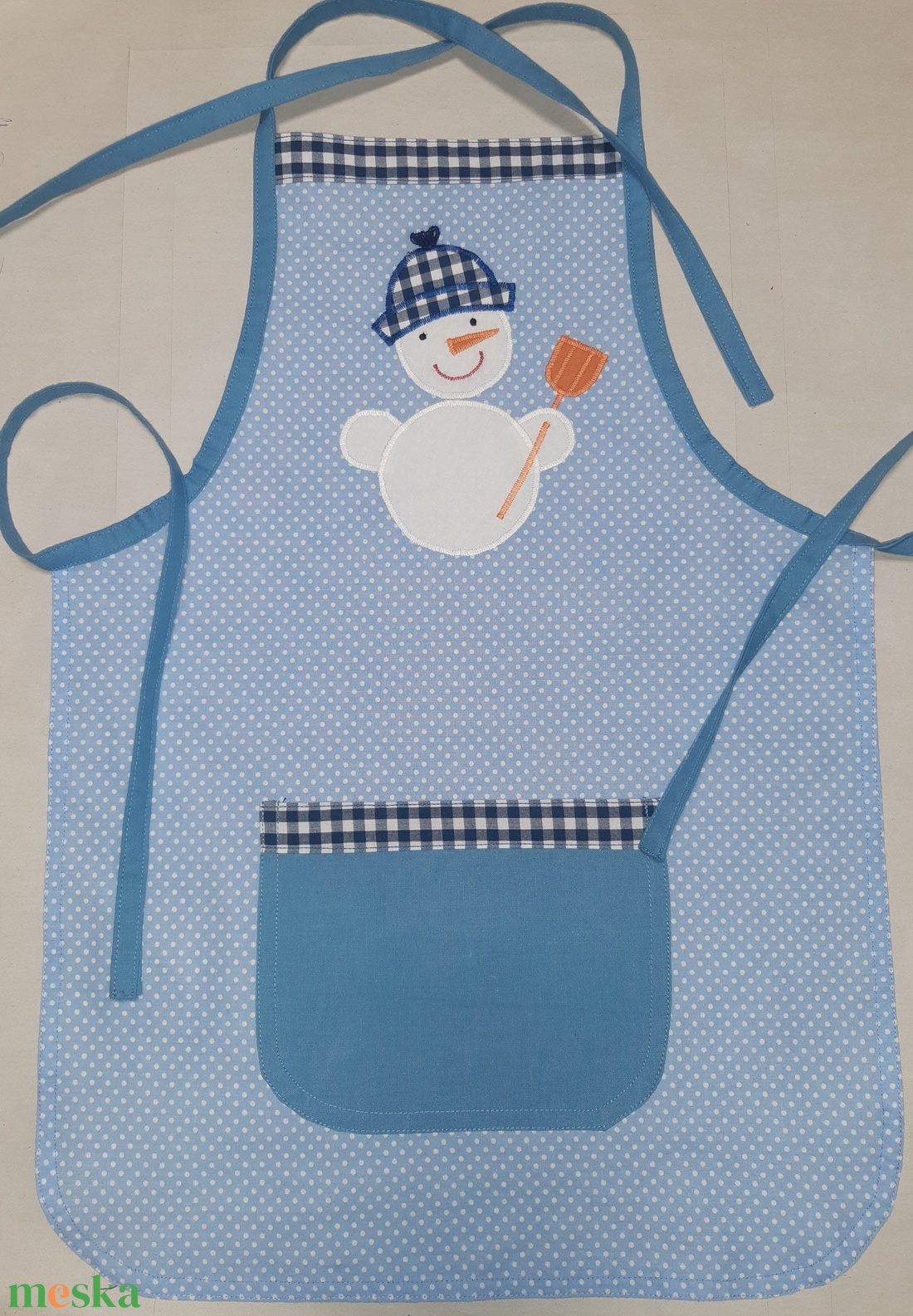 Hóemberes kötény, fiú  - otthon & életmód - konyhafelszerelés, tálalás - konyhai textil - kötény - Meska.hu