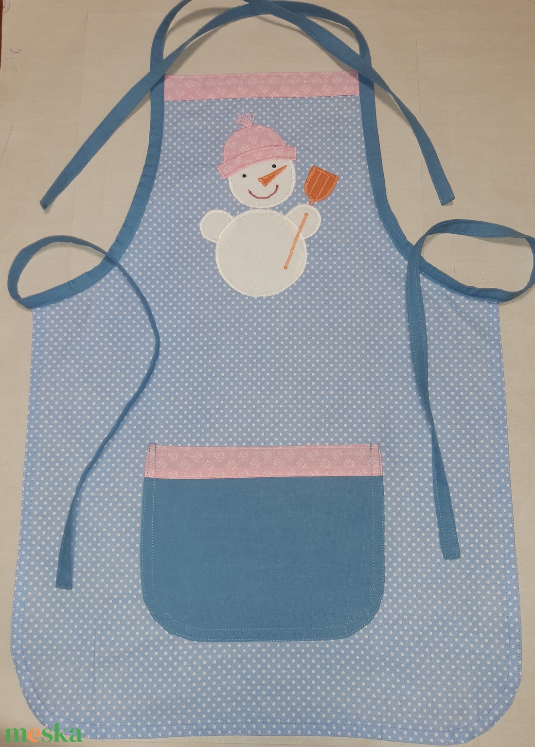 Hóemberes kötény, lány - otthon & életmód - konyhafelszerelés, tálalás - konyhai textil - kötény - Meska.hu