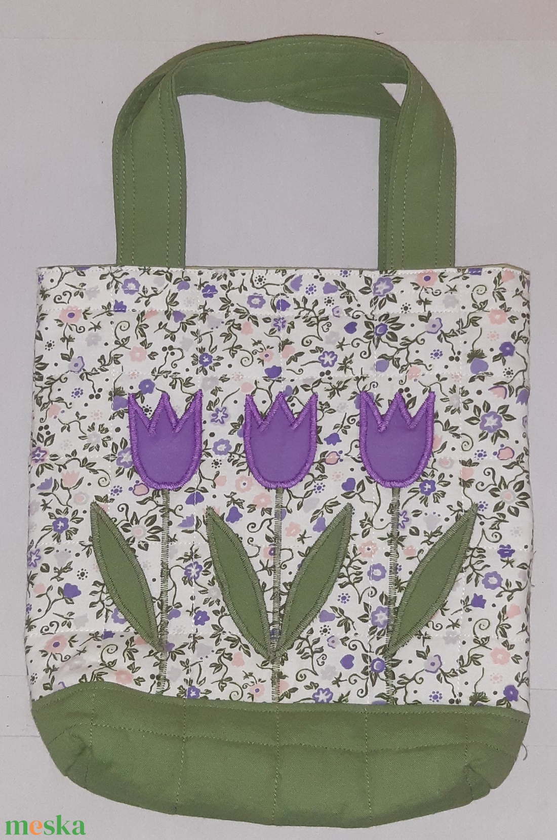 Tulipános kistáska - táska & tok - kézitáska & válltáska - kézitáska - Meska.hu