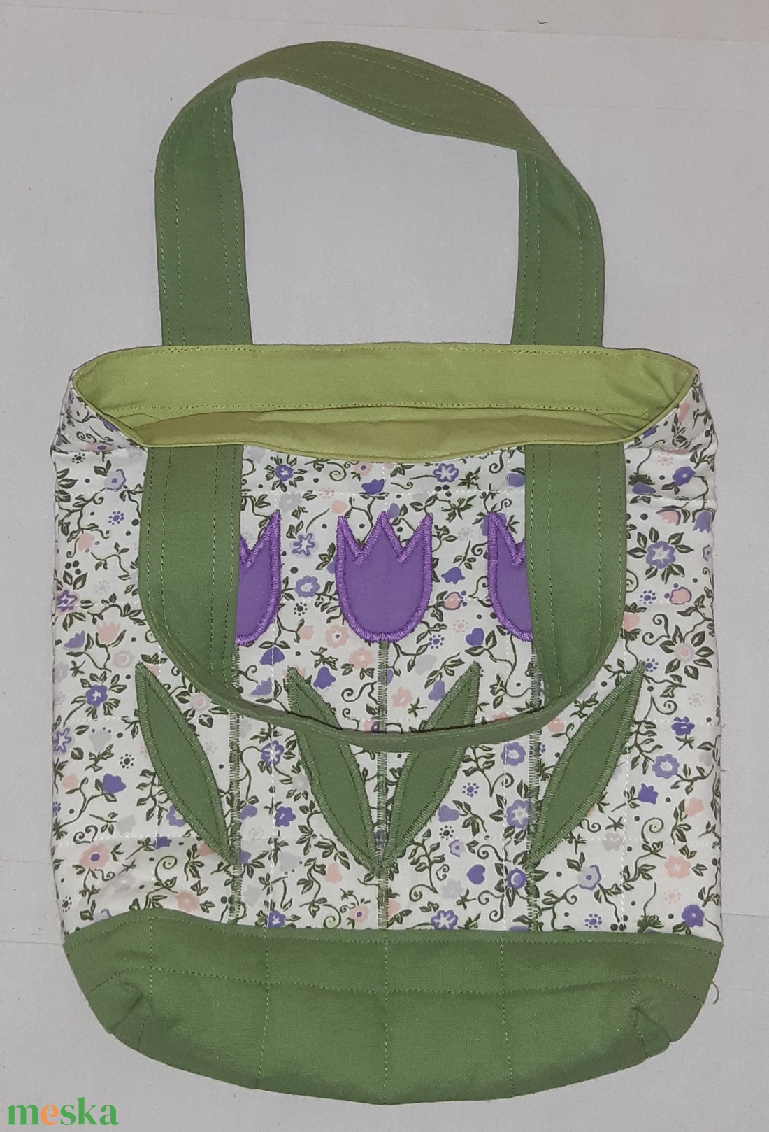 Tulipános kistáska - táska & tok - kézitáska & válltáska - kézitáska - Meska.hu