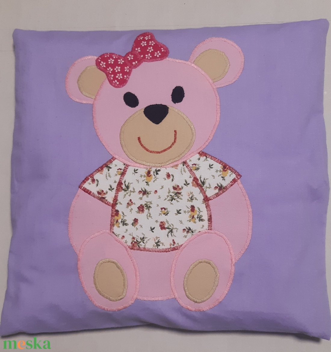 Macis gyerek párna  - játék & sport - ovis felszerelés - ovis párna, kispárna - Meska.hu