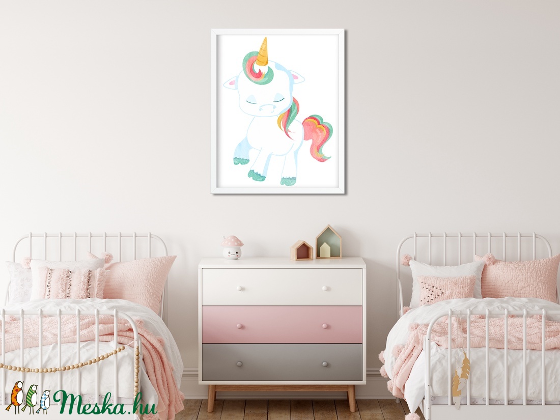 Unikornis poszter A4 - Egyszarvú dekor - otthon & életmód - dekoráció - kép & falikép - Meska.hu