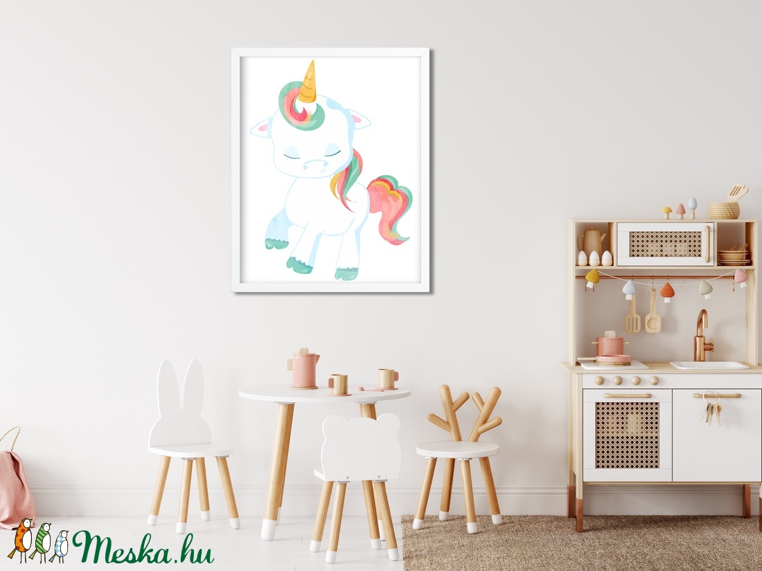 Unikornis poszter A4 - Egyszarvú dekor - otthon & életmód - dekoráció - kép & falikép - Meska.hu