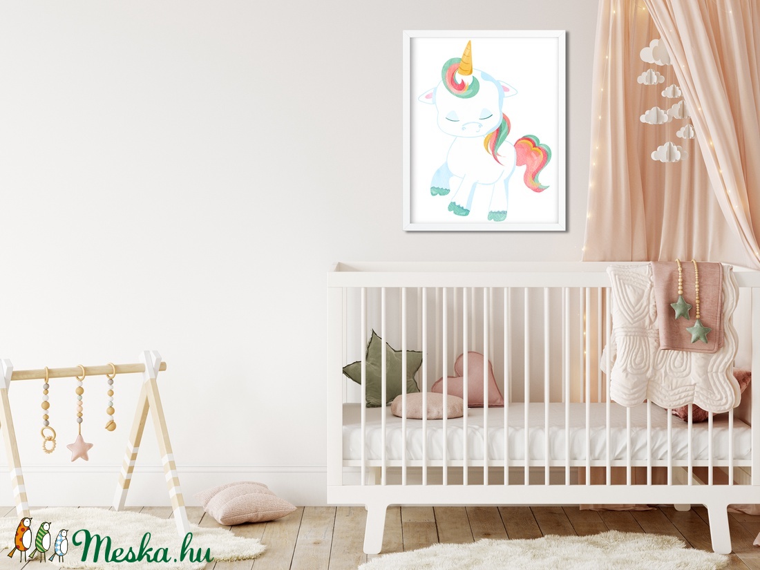 Unikornis poszter A4 - Egyszarvú dekor - otthon & életmód - dekoráció - kép & falikép - Meska.hu
