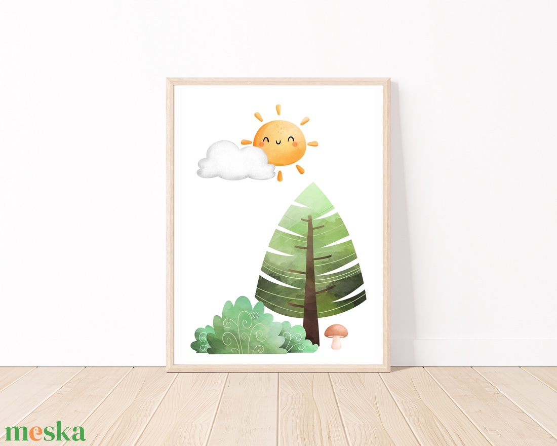 Macis gyerekszoba dekor poszter - A4 falikép szett - 3 db - Be brave - otthon & életmód - babaszoba, gyerekszoba - babaszoba, gyerekszoba - Meska.hu